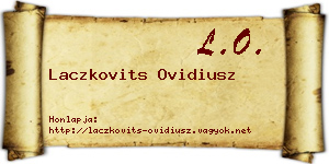 Laczkovits Ovidiusz névjegykártya